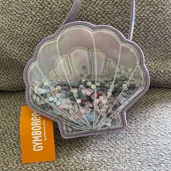 Gymboree Lavender Shell Glitter Purse - Picture 3 of 5